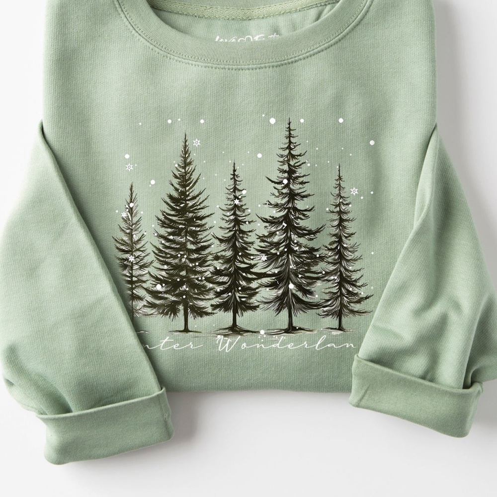 Love Faith Green Graphic Sweatshirt - Picture 4 of 4